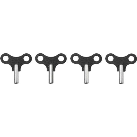 Clés de Remontage pour Horlogerie, Lot de 4 Clés en Fer, Accessoires pour Pendules Murales, pour Mécanismes Horlogers Manuels et Travaux Précis (1/5)