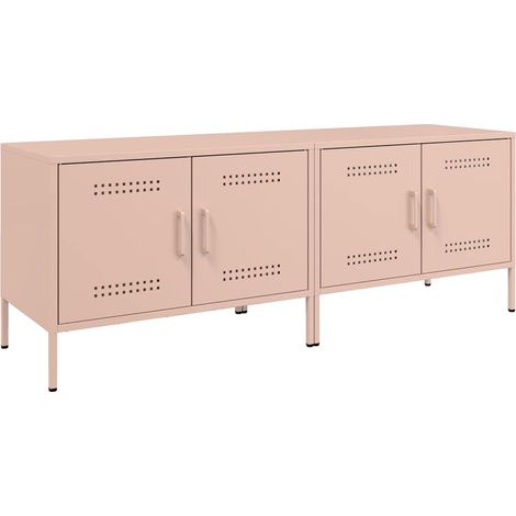 Maison Exclusive - TV-Schränke 2 Stk. Rosa 68x39x50,5 cm Stahl