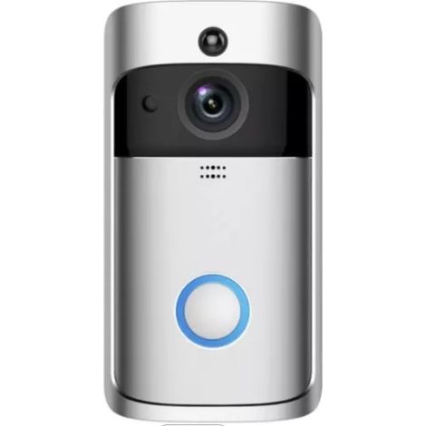 Wireless Video Doorbell, Smart Wireless Doorbell, 720P HD Camera, Night Vision, 166 Degree Angle, Motion Sensor (1/5)