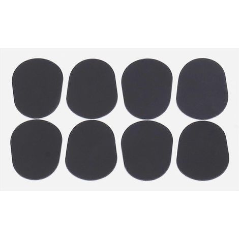 Lot de 8 coussinets et patchs pour becs de saxophone alto/ténor et clarinette (noirs)-Black (1/3)