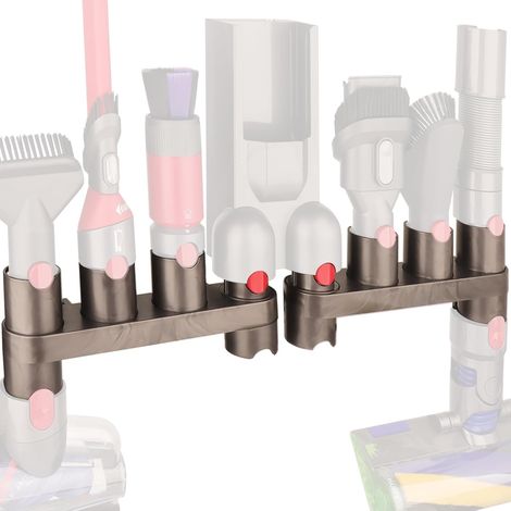 Station Support mural d'accessoires pour aspirateur Dyson V15 V12 V11 V10 V8 V7 (10 emplacements de rangement, lot de 2) (1/3)