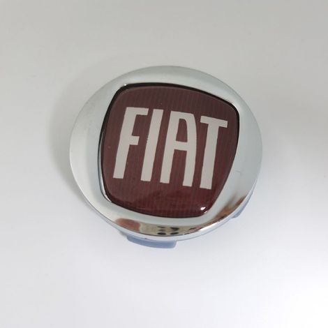 60-mm-Radnabenkappe, kompatibel mit Fiat Viaggio & Ottimo – Dekorative Felgenmittenkappe, Radnabenkappe, Gummi-Radzubehör, 4-teiliges Set – Rot (1/3)