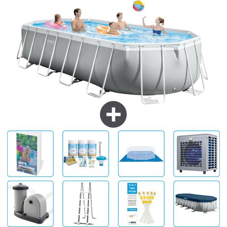 Prism Frame Pool Oval - 610x305x122 cm - 9-teilig S612