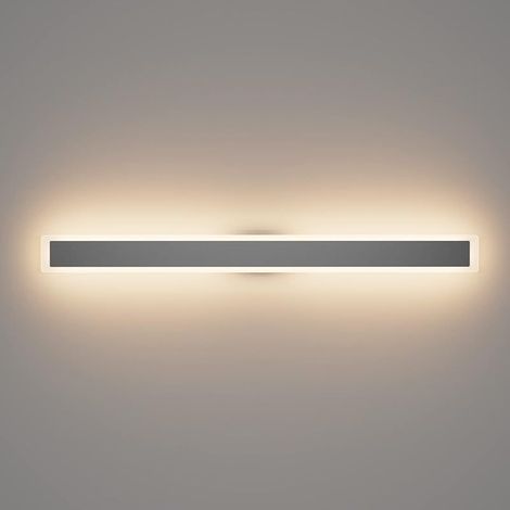 30W Applique Longue LED Villa Applique Murale Villa Porche Applique extérieure IP54 Appliques Murales Étanches Gris Foncé Longue Extérieure Lampe de Jardin-100CM, Blanc Chaud 3000K (1/5)