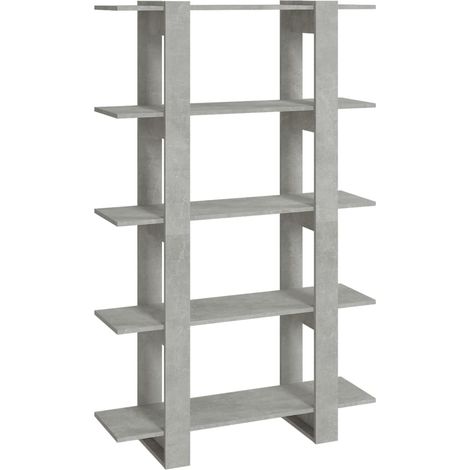 Maison Exclusive - Bücherregal/Raumteiler Betongrau 100x30x160 cm