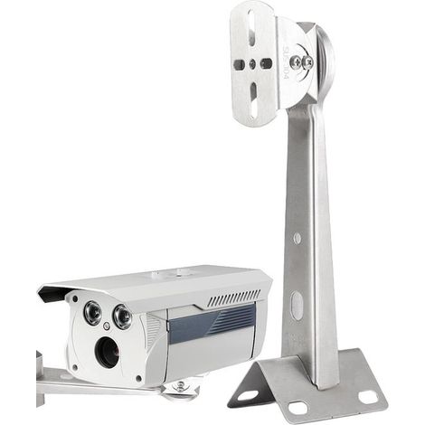 Staffa per telecamera di sicurezza,staffa di montaggio a J in acciaio inossidabile,staffa a parete regolabile (1/4)