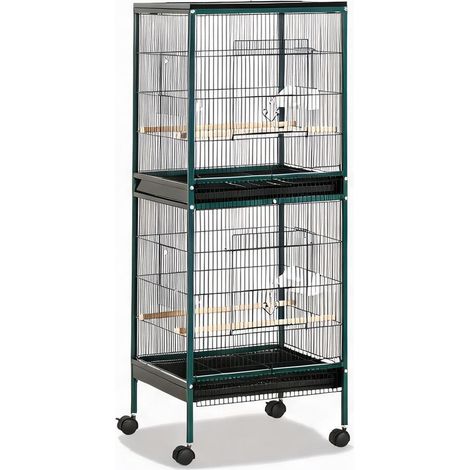 Cage pour oiseaux en acciaio legno di abete 51,5 x 50 x 140 cm (1/5)