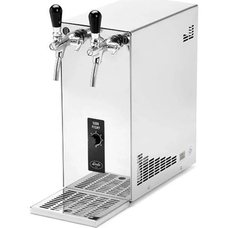 Dispensador de agua, maquina agua con gas, gasificadora de agua, aparato para hacer agua con gas, maquina de soda - SODA PYGMY, 2 grifo, Green Line, NEW (1/5)