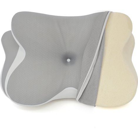 Housse respirante et lavable pour oreiller viscoélastique ergonomique - Hypoallergénique, douce et fraîche, remplacement compatible