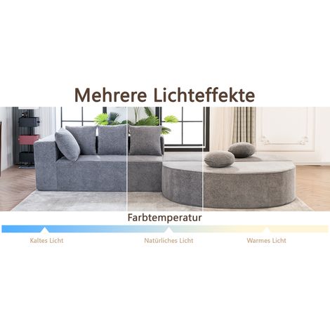 Grand canapé moderne en forme de U, avec deux couchages. Confortable et pratique. (1/5)