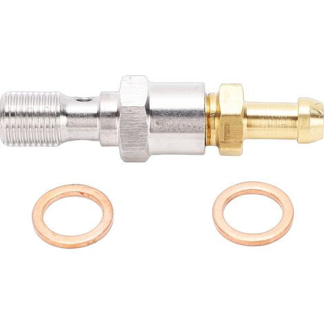 Vis de Purge de Boulon M10x1,00, Vis de Purge D'étrier de Frein de Moto avec Capuchon Anti-poussière, pour la Plupart des Modèles de Moto