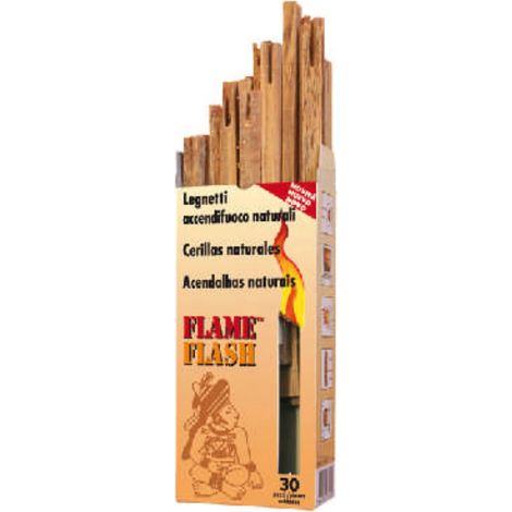 FLAME FLASCH Boîte d'allumettes naturelles 30 unités 1 105 139