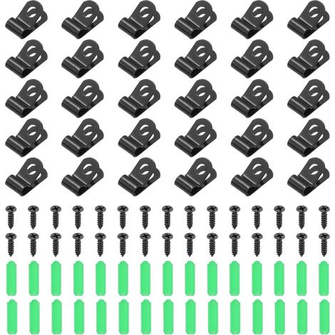 50Pcs Attaches De Fil De Clôture 5mm(3/16") (1/5)