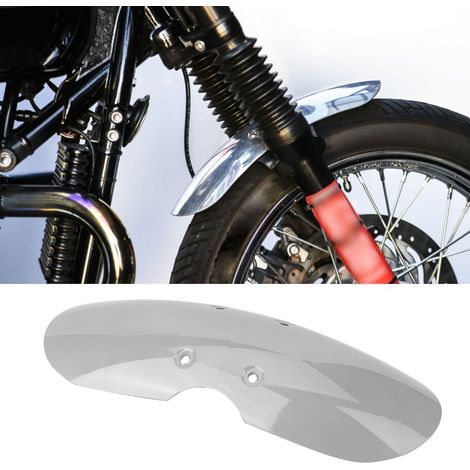 Garde-boue avant court moto Triumph T100 2001-2016, protection argentée, pare-boue en métal, accessoire personnalisé, compatible Bonneville, kit de montage inclus (1/5)