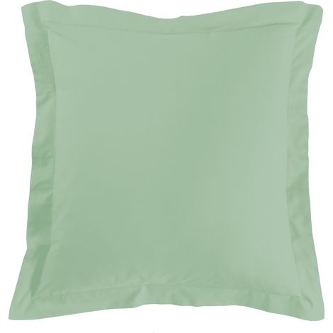 Taie d'oreiller en coton 63 x 63 cm tilleul (1/3)