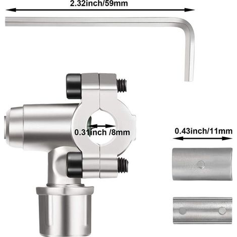 Kit de 2 robinets de perçage pour climatisation auto – compatibles Ø ext. 1/4″, 5/16″ et 3/8″ – acier inoxydable (1/5)