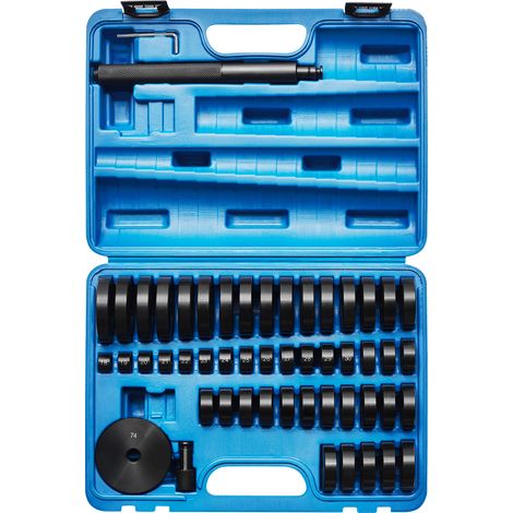 Kraftplus – Jeu extracteurs de roulements de roues 52 pcs – Montage/démontage paliers – Chrome Molybdène – Coffre robuste de transport