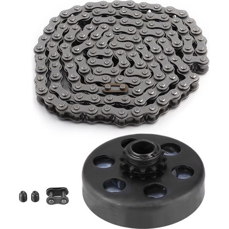 Convient pour une installation facile des embrayages centrifuges, des karts, alésage de 3/4 de pouce, 10 dents, chaîne de calibre 40, matériau en fer durable, transmission de couple maximale, compatib (1/2)