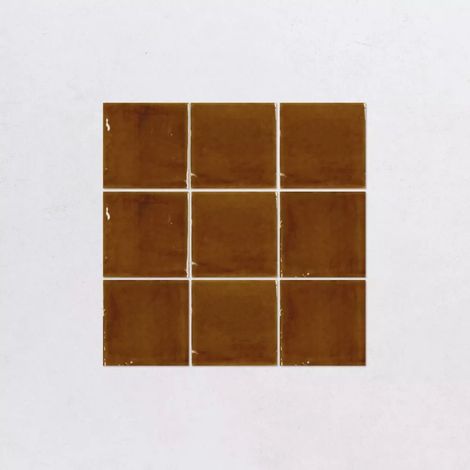 Faience Effet Zellige NOUR Caramel 10x10cm (1/5)