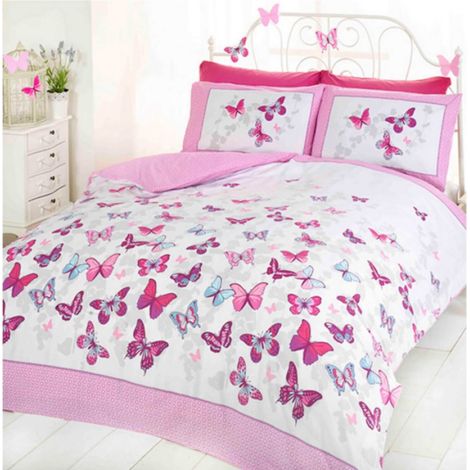 Parure de lit nuée de papillons 135 cm x 200 cm