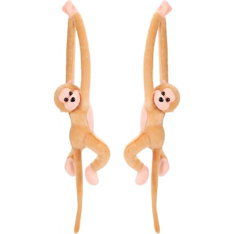 Curtain Tieback - Monkey Shape - Velcro Fastening - For Children's Room Living Room Bedroom - Pack Of 2 (1/5)