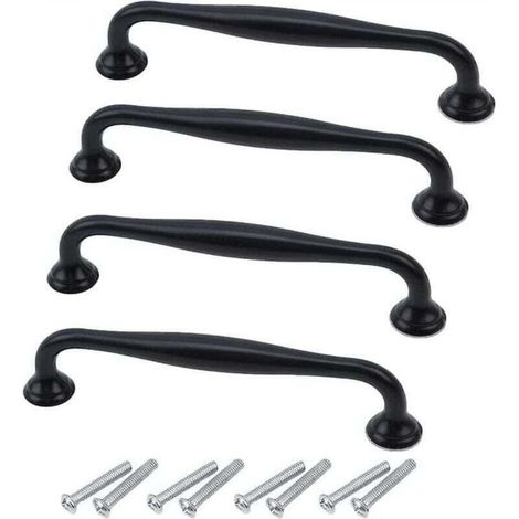 Set di 4 maniglie per mobili, maniglie per armadi, pomelli per cassetti, maniglie per mobili, maniglie per ante della cucina, maniglie per armadi in acciaio inossidabile per mobili