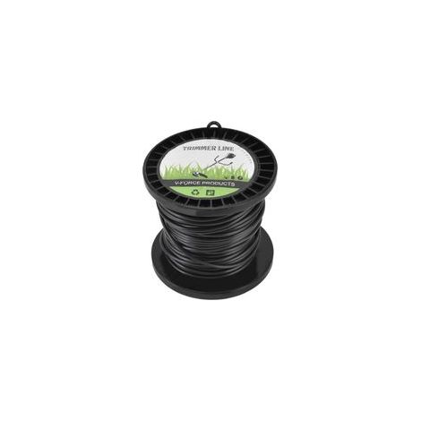 Fil de coupe rond pour débroussailleuse Husqvarna 3,3 mm noir haute efficacité, compatible avec la plupart des tondeuses à gazon. (1/5)
