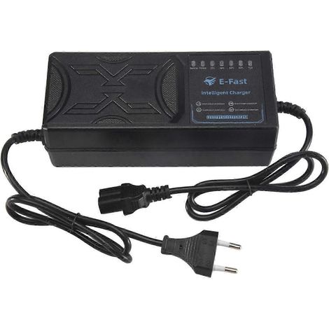 Chargeur pour véhicule électrique 48 V 20 Ah, affichage 7 voyants, indicateur de charge, protection contre les fuites de courant/impulsion complète, prise UE RK (1/5)