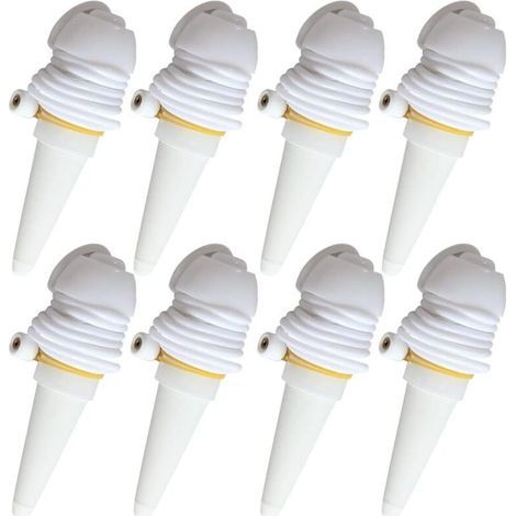 Automatisches Tropfbewässerungssystem für Zimmerpflanzen, Gartensiphon-Sprinkler, weiß, 8-teiliges Set (1/5)