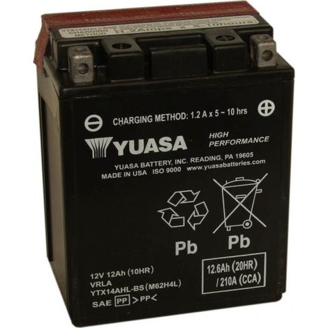 BATTERIA YUASA YTX14AHL-BS 12V 12 Ah