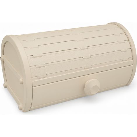 Beige Kommode mit Schublade, Behälter für Schmuck und Schlüssel (1/3)