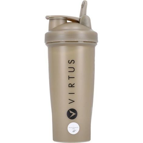 Sports Water Bottle - VIRTUS - Castaldo - 500 ml - Shaker Accessories Included - Khaki (1/3)