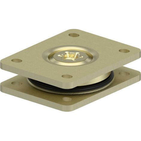[NEUWERTIG] B-Ware Blickle Schwerlast-Drehkranz DK-LS-3 robustes Kugellager 1 Stück gelb 140x110mm (1/2)