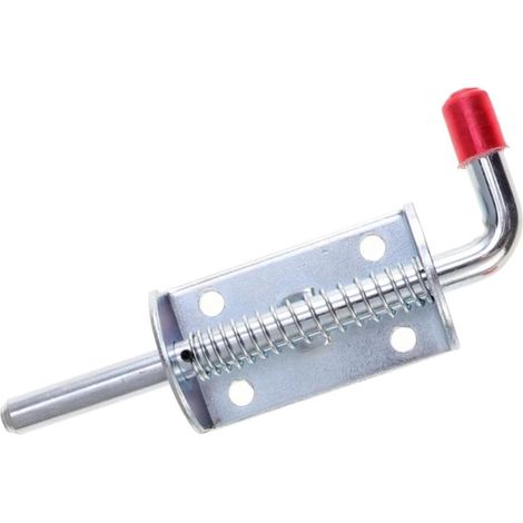 de 2 verrous à ressort pour porte de remorque en acier (1/5)