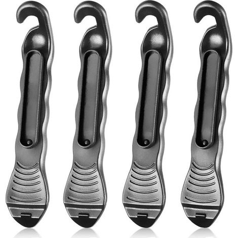 Lot de 4 leviers de pneu de vlo design professionnel outil de changement de pneu facile ranger Outillage Divers 4085 (1/4)