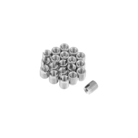 Mezheng – 20 Stück selbstschneidende Gewindeeinsätze – M3 x 6 mm Edelstahl-Einsatzmutter – Für präzise Gewindereparaturen – Crezuo (1/4)