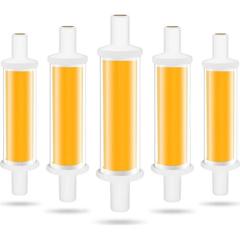 Ampoule LED R7S 78mm, 4.2W R7S LED Ampoules Équivalent 50W Lampe Halogène, Lumière Blanc Chaud 3000K 600LM COB Tube LED R7S, Non Dimmable, Angle de Faisceau 360°, Sans Scintillement
