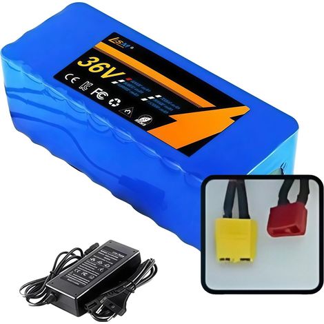 Batterie Lithium, Capacité 60000mAh, Compatibilité 36V, Chargeur XT60-T (1/2)