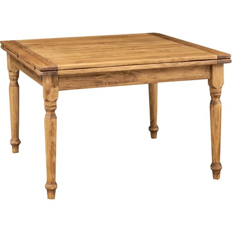 Table à rallonge en bois massif avec finition noyer made in italy
