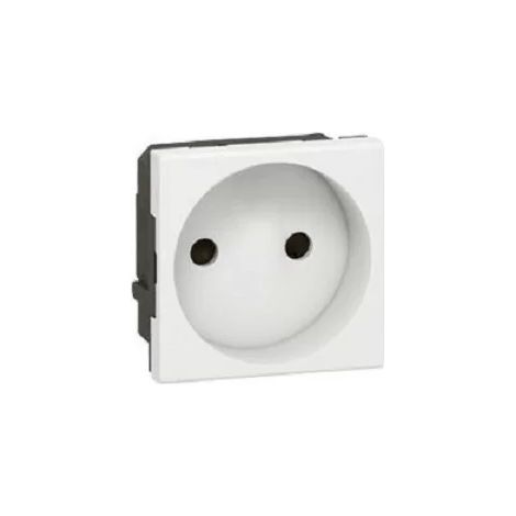 Legrand 077110 - Prog Mosaic socket - 2P right - 2 mod - white