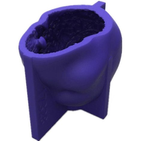 Epoxidharzform für 3D-Totenkopfdekorationen, Silikonform zur Herstellung von Gips-Kerzen und anderen Bastelartikeln.
