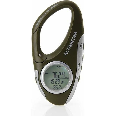Baromètre Altimètre Thermomètre Prévisions Météo Moniteur pour Escalade Camping Outdoor Sport Multifonction avec Rétro-éclairage (1/5)