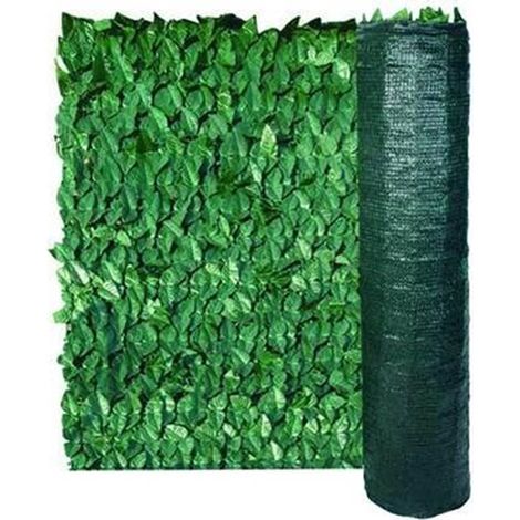 SIEPE ORNAMENTALE FOGLIE DI LAURO CON RETE OMBREGGIANTE mt.3x1,5h. FER 231305