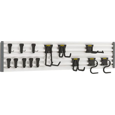 Kit Stanley Track Wall binari portaganci a muro per appendere attrezzi e accessori Stanley STST-22000-1 (1/5)