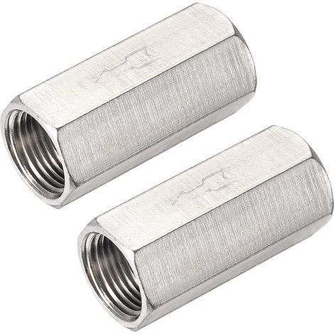 2pcs Clapet anti-retour d'air à sens unique 3/8 BSP femelle fileté clapet anti-retour à port complet (1/3)