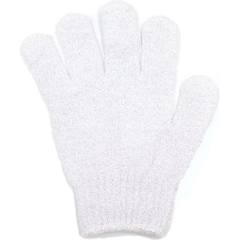 1 gant exfoliant, 5 doigts, polyester, nettoyage corporel en profondeur, pour peau normale à sensible (1/5)