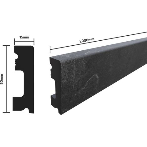SELITSTYLE Sockelleiste FBL50 Fliese Loft 2000 x 50 x 15 mm wasserfest
