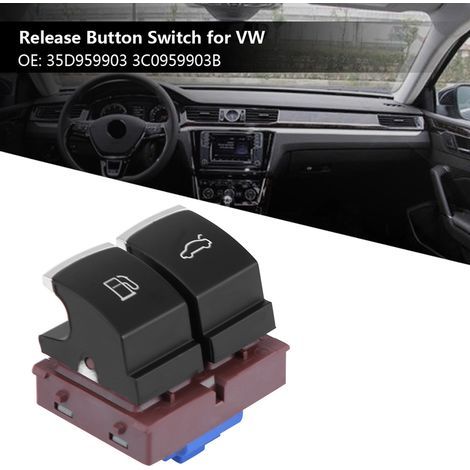 Bouton Commutateur de Porte et de Réservoir ABS Noir 35D959903 pour Volkswagen EOS (1/5)