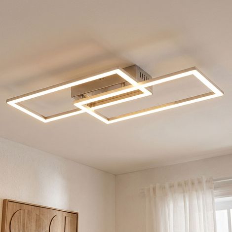 LED Deckenlampe Wohnzimmerleuchte Deckenleuchte Esszimmerleuchte, Metall, rechteckig, 2280lm 40W 3000K, 52 x 24,2 x 6,2 cm