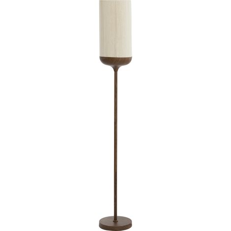 Light & Living - lampadaire - Dania - beige marron - coton métal (1/4)